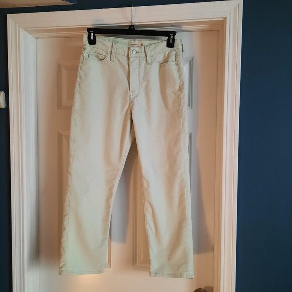 Levis Pants Womens 29 Pale‎ Mint Wedgie Straight Corduroy Cords Premium Stretch - Picture 1 of 16